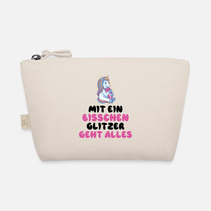 Mit ein bisschen Glitzer geht alles Bio-Täschchen