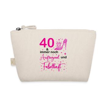 40 Geburtstag Frauen Geschenk 40 Jahre Geburtstag - Bio-Täschchen - Natur - Vorne
