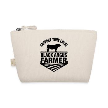 Support your local Black Angus Farmer - Organic Pouch - nature - Front