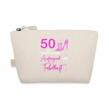 50 Geburtstag Frauen Geschenk 50 Jahre Geburtstag - Bio-Täschchen - Natur - Vorne