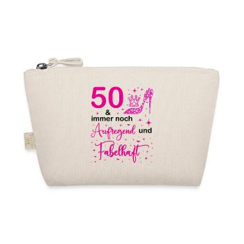 50 Geburtstag Frauen Geschenk 50 Jahre Geburtstag - Bio-Täschchen - Natur - Vorne