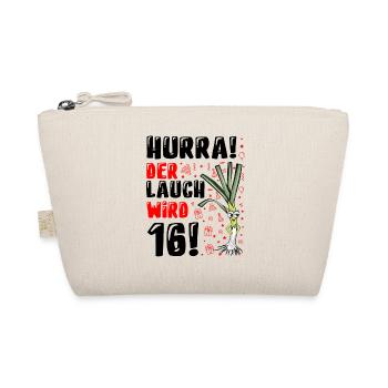 16 Geburtstag Junge Gag Geschenk Ehrenlauch - Bio-Täschchen - Natur - Vorne