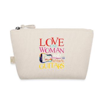 J’aime une femme et plusieurs guitares - Trousse biologique - nature - Devant