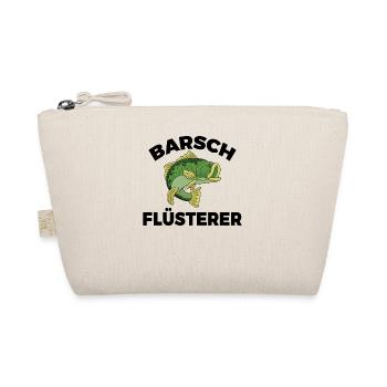 Barsch Flüsterer Barschangler Raubfisch - Bio-Täschchen - Natur - Vorne