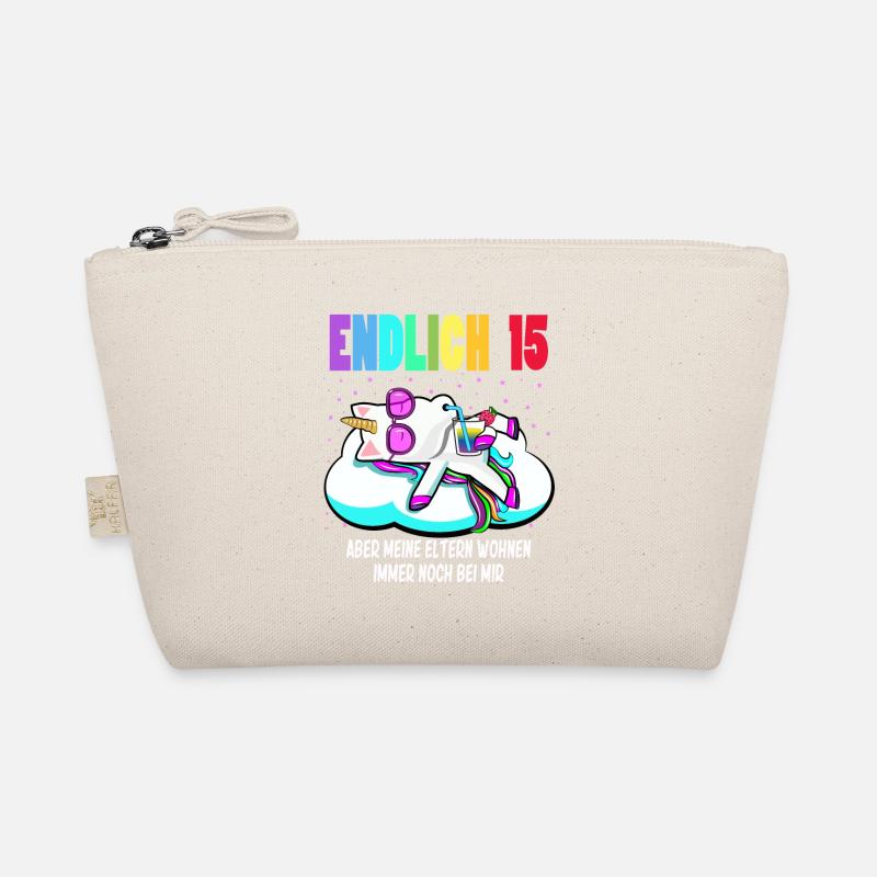 15. Geburtstag Mädchen Geschenk lustig Einhorn Bio-Täschchen