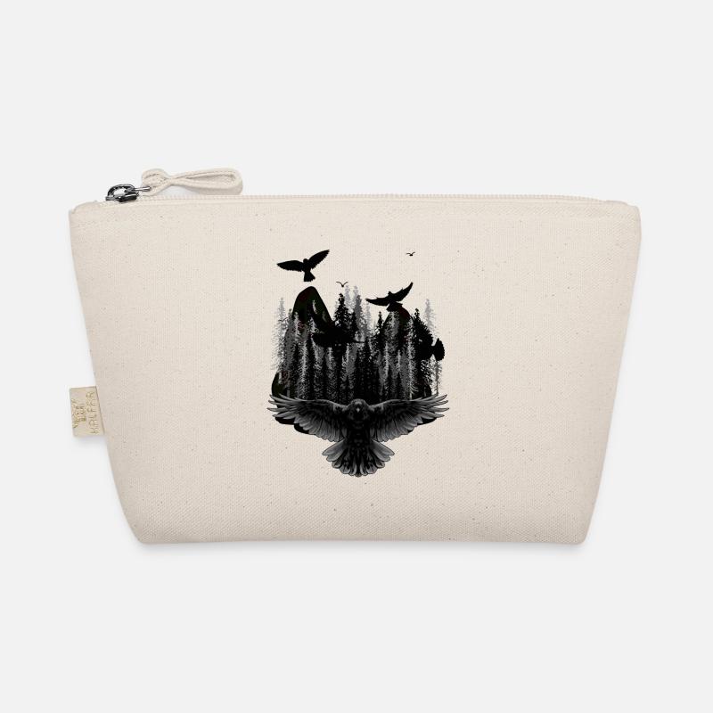 Fantasy Dark Wildlife Birds Nature Wilderness Organic Pouch