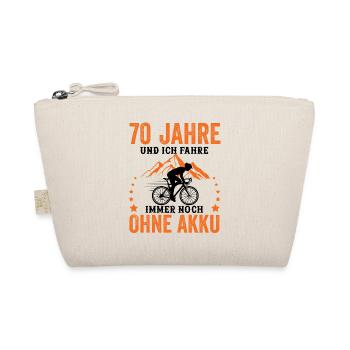 70 Geburtstag 70 Ehrentag 70 Jubiläum Radsport - Bio-Täschchen - Natur - Vorne