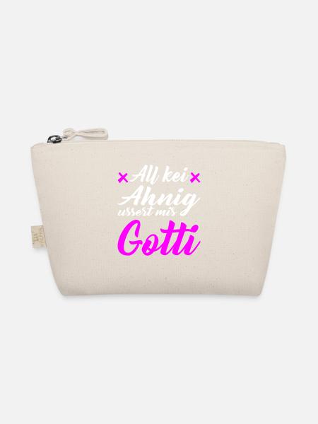 Gotti Götti Schweiz Geschenk zu Weihnachten - Bio-Täschchen - Natur - Vorne