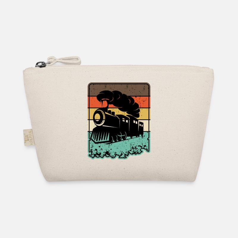 Retro train Organic Pouch