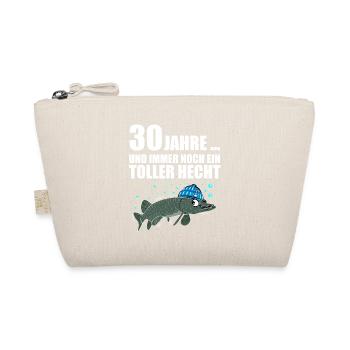 Anglergeschenk zum 30 Geburtstag 30 Ehrentag - Bio-Täschchen - Natur - Vorne