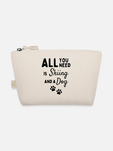 Tout ce dont vous avez besoin est le ski et un chien. - Trousse biologique - nature - Devant