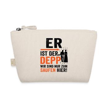 Junggesellenabschied Männer Geschenk lustig - Bio-Täschchen - Natur - Vorne