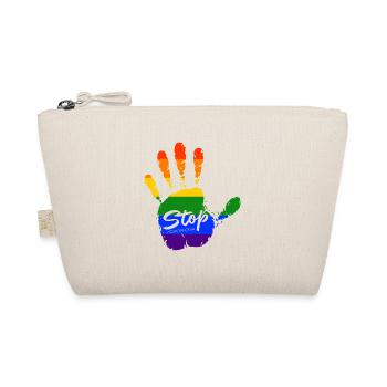 stop homophobia - LGBTQ CSD Gay Pride - Bio-Täschchen - Natur - Vorne