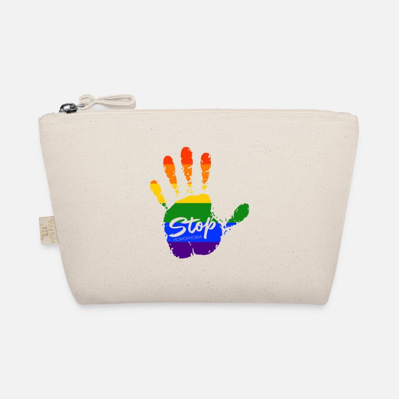 stop homophobia - LGBTQ CSD Gay Pride - Bio-Täschchen - Natur