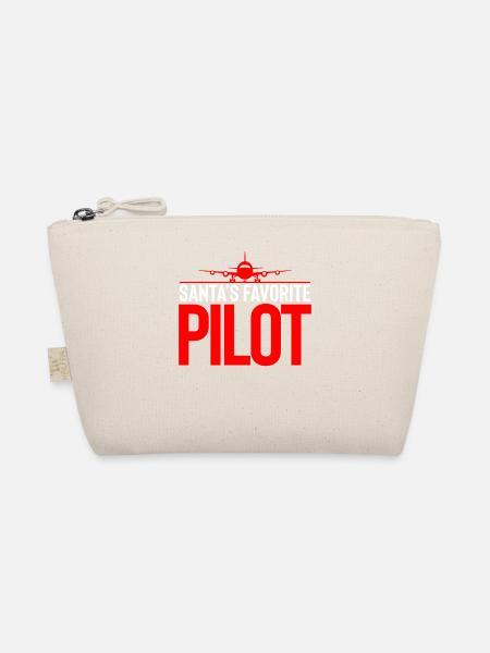 Le pilote préféré du Père Noël Drôle Noël - Trousse biologique - nature - Devant