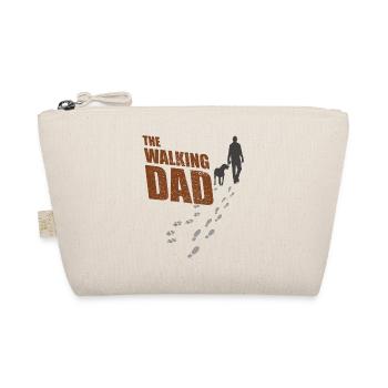 The walking Dad, Hund und Herrchen, Gassi Geschenk - Bio-Täschchen - Natur - Vorne