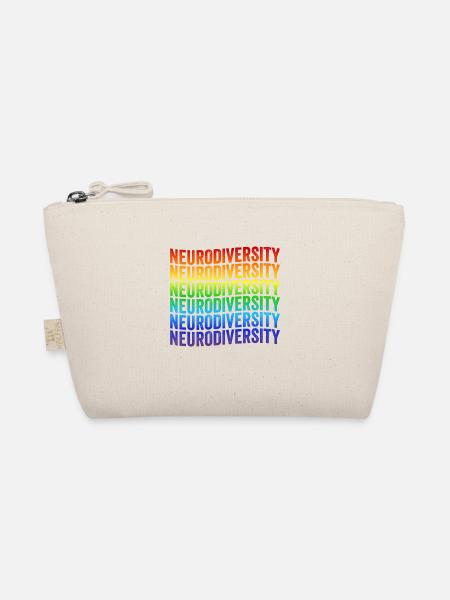 Autism Awareness Celebrate Neurodiversity - Organic Pouch - nature - Front