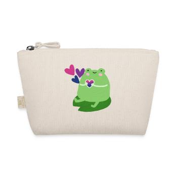 Grenouille douce avec des couleurs de drapeau de fierté bisexuelle - Trousse biologique - nature - Devant