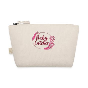 Baby Catcher OB Nurse Midwife Birth Assistant - Organic Pouch - nature - Front