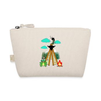 Hippie Frogs Frog Kids Child - Organic Pouch - nature - Front