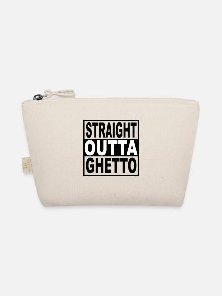 Straigt Outta Ghetto - Bio-Täschchen - Natur - Vorne