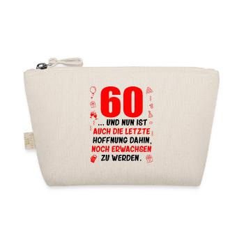 60. Geburtstag Damen 60.Ehrentag 60. Jubiläum Fun - Bio-Täschchen - Natur - Vorne