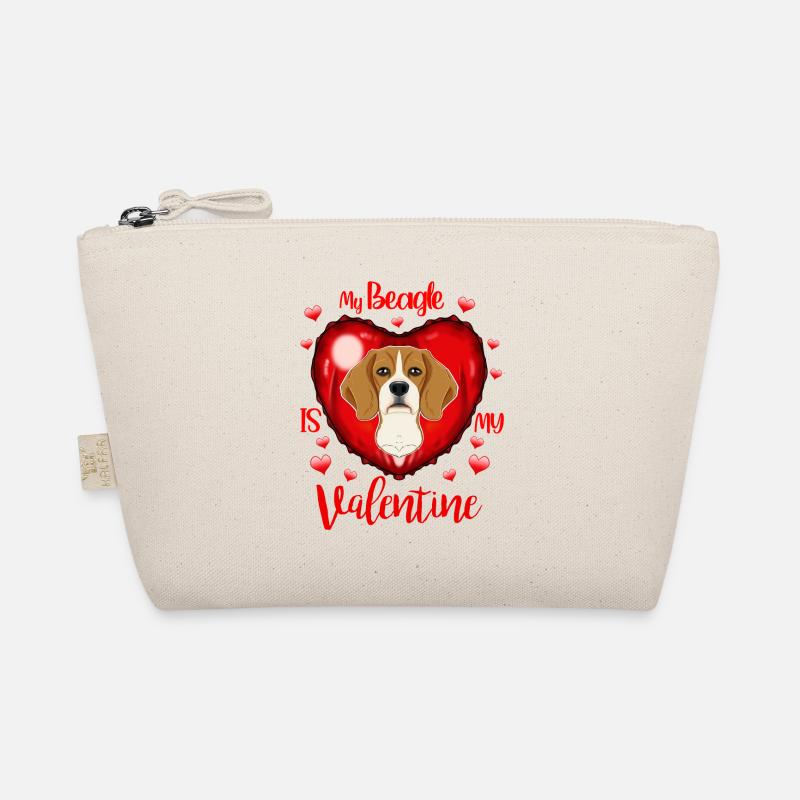 Mon Beagle est ma Saint-Valentin Je Beagle Trousse biologique
