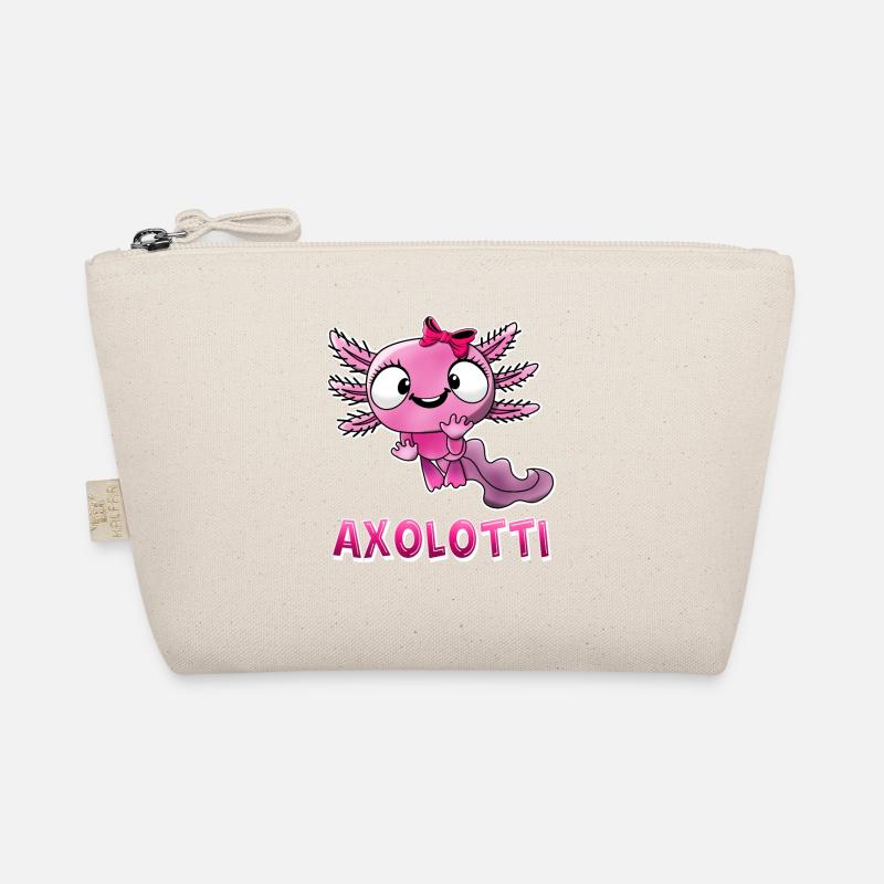 Axolotti Axolotl Mädchen Bio-Täschchen