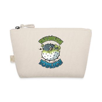 Puffer Fish Partly Deadly Cartoon Comic - Organic Pouch - nature - Front
