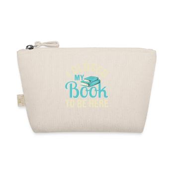 Fermé mon livre pour être ici Amant de la lecture drôle - Trousse biologique - nature - Devant