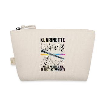 Klarinette Alles andere sind Begleitinstrumente - Bio-Täschchen - Natur - Vorne