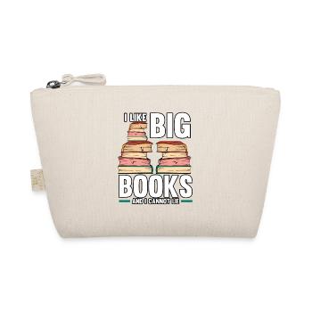Funny I Like Big Books And I Cannot Lie Reading - Organic Pouch - nature - Front