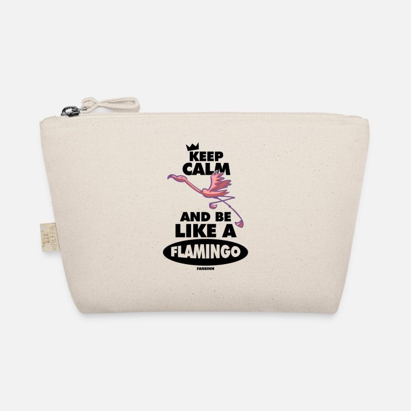 Keep Calm And Be Like A Flamingo Organic Pouch
