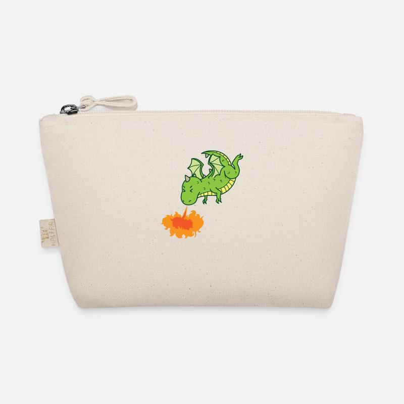 Dragon spits fire Mythical creatures Fairy tale Organic Pouch