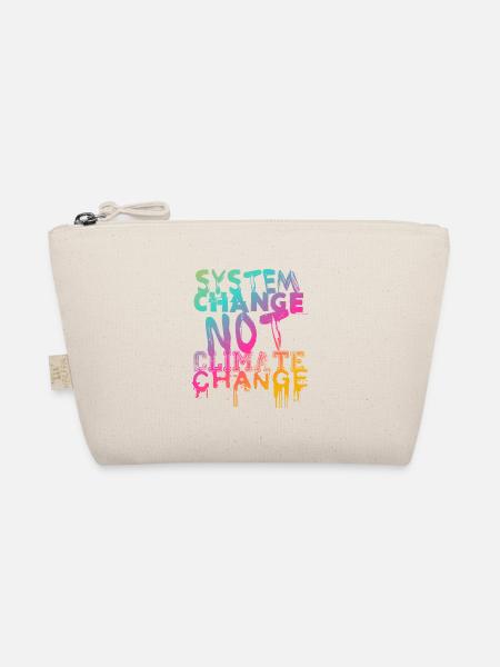 System Change - not Climate Change - Organic Pouch - nature - Front