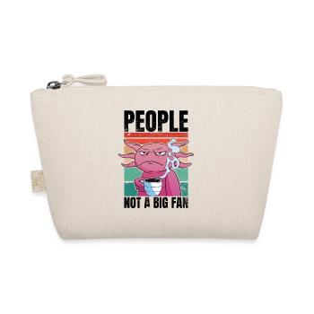 Axolotl with coffee - People Not A Big Fan - Organic Pouch - nature - Front