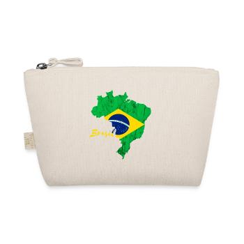 Brasil Karte Brasilianische Flagge Brasilien Reise - Bio-Täschchen - Natur - Vorne