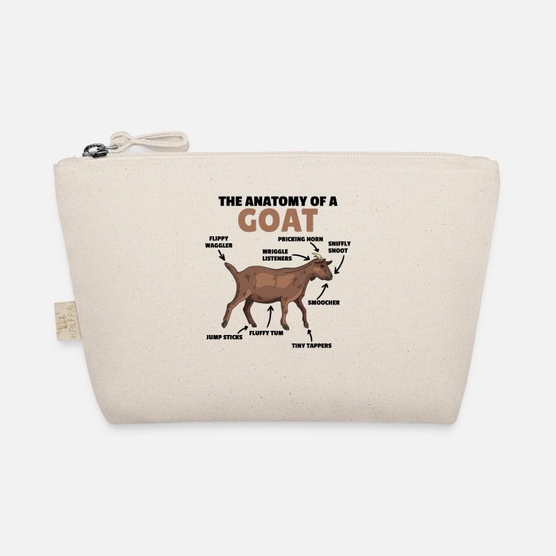 Anatomie einer Ziege süße Ziegen Erklärung Bio-Täschchen