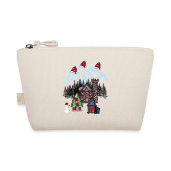Xmas Winter Tirol Österreich Gebirge Berg Nikolaus - Bio-Täschchen - Natur - Vorne