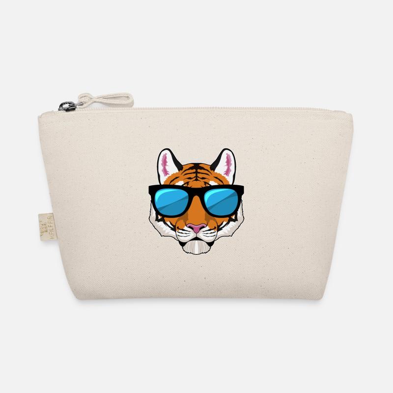Tiger with sunglasses Organic Pouch