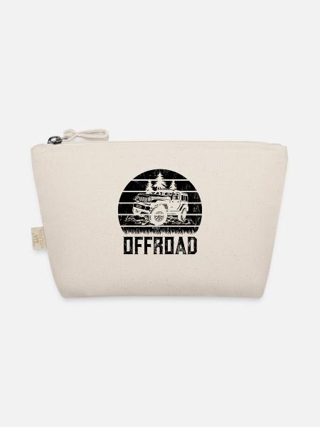 Offroad Urlaub Geländewagen Offroader Outdoor - Bio-Täschchen - Natur