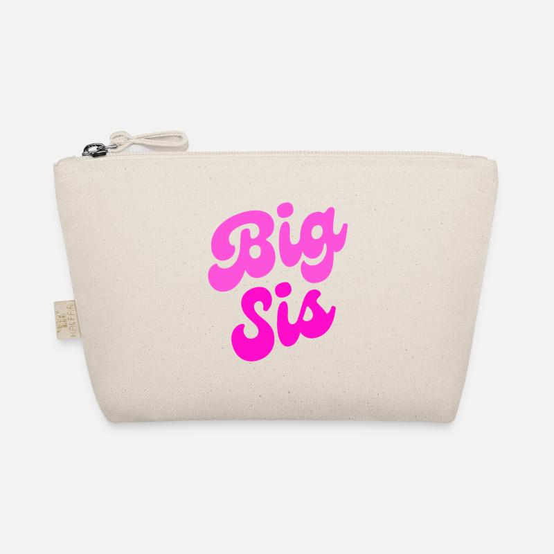 Big sis, Grosse Schwester - Bio-Täschchen - Natur