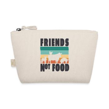 Tierschutz Veganer Vegetarisch Friends not Food - Bio-Täschchen - Natur - Vorne