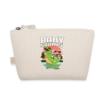 Saurus Family Matching I Tyrannosaurus T-Rex I - Organic Pouch - nature - Front
