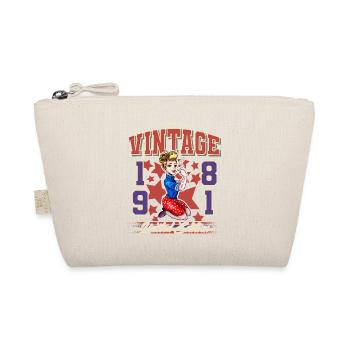 1981 Année de naissance Anniversaire Vintage Rockabilly - Trousse biologique - nature - Devant
