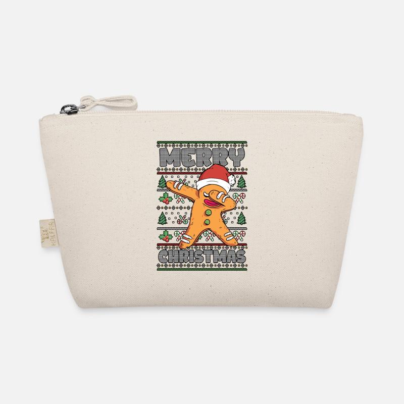 Merry Christmas Gingerbread Man Ugly Christmas - Bio-Täschchen - Natur