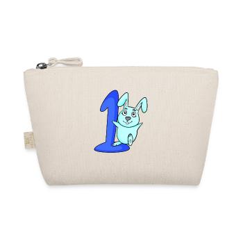 1 Jahr alt 1 Geburtstag Geschenk - Bio-Täschchen - Natur - Vorne