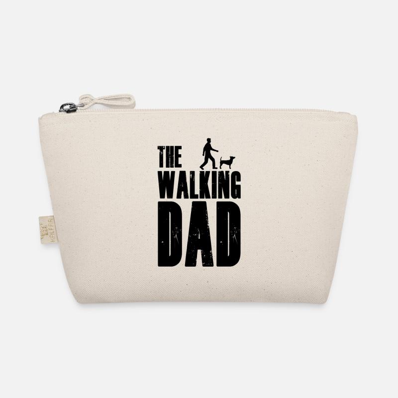 The Walking Dad - Hund Dog Papa Vatertag - Bio-Täschchen - Natur