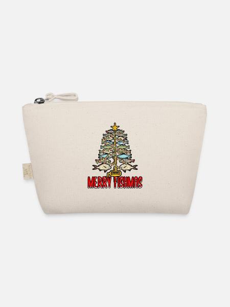 Drôle joyeux Fishmas Tree Fishermen Fish Lover - Trousse biologique - nature - Devant