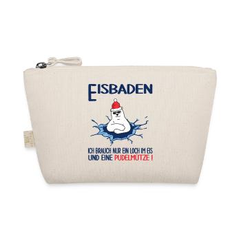 winterbader winterschwimmen pudelmütze eisbaden - Bio-Täschchen - Natur - Vorne